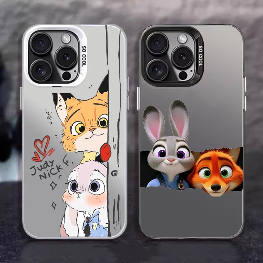 Dành Cho Vivo V60 V50 Lite V40 V30 V29 V27 V25 V23 Pro V29E V27E V25E V23E Judy Nick Cặp Đôi Hoạt Hình Matte Chống Sốc Ốp Lưng Điện Thoại