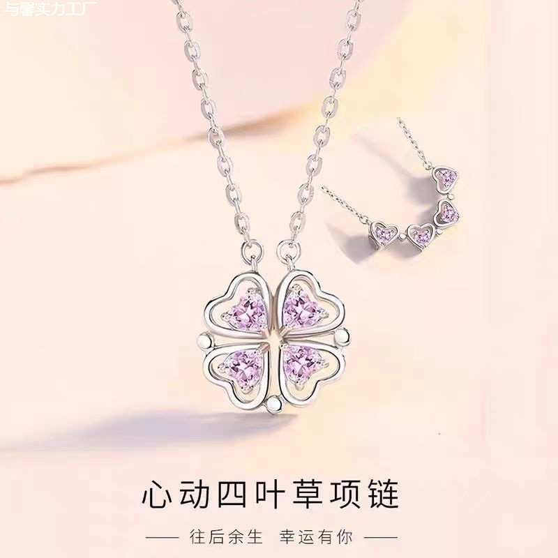 Vòng cổ nữ cỏ ba lá bạc S999