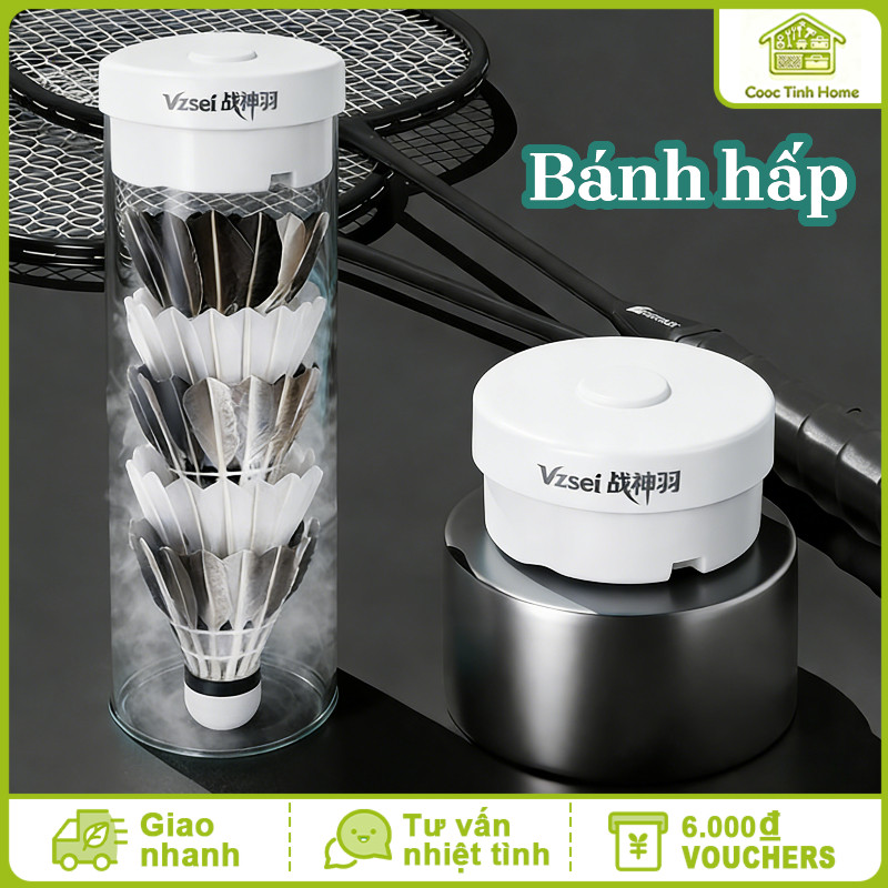 Máy Tạo Ẩm Cầu Lông - Thiết Kế Di Động, Sạc Type-C Nhanh, Giúp Tăng Độ Ẩm & Độ Bền Cho Quả Cầu Lông Khi Thi Đấu