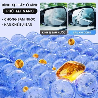 Chai xịt tẩy ố kính ô tô phủ nano chống bám nước Công nghệ Phủ NANO,Tẩy Ố, Cặn Canxi,Làm Bóng Kính,Chống Bám Nước
