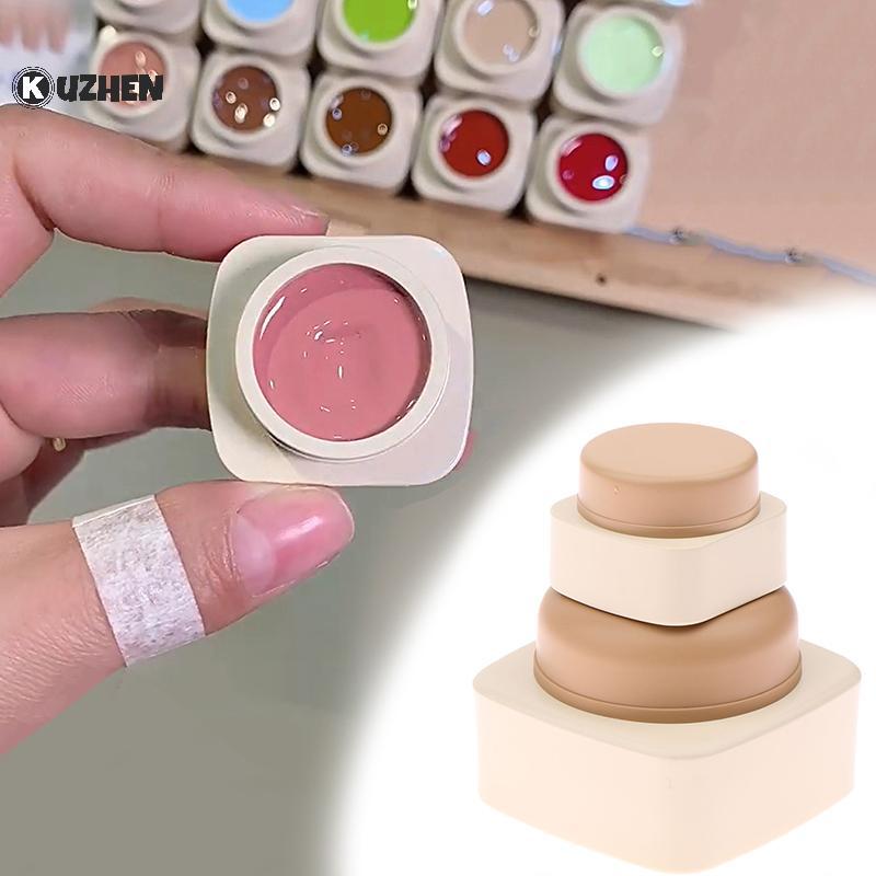 KUZHEN 5 / 20g Nhựa Trống Móng Tay Nghệ Thuật Mỹ Phẩm Hộp Đựng Vuông Lọ Mặt Kem Nồi Gel Móng Tay Hộp Bột Trang Điểm Kem Dưỡng Da Dụng Cụ Paaging HOT
