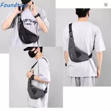 Túi đeo ngực FOUNDTWO, Túi đeo chéo nam chống thấm nước nhẹ, Túi Messenger Chống trộm Túi đeo chéo tiện lợi Túi đeo chéo điện thoại di động