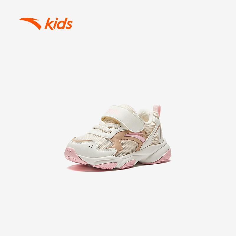 ANTA Kids Toddler Stage 2 Giày Tập Đi Bé Gái Khóa Dán Tiện Lợi, Êm Nhẹ Hạn Chế Trơn Trượt A22430003H