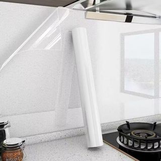 Nhãn dán chống nước HOMEHAVEN, Phim bảo vệ tường chịu nhiệt chống dầu, Trang trí nội thất Hấp phụ tĩnh điện trong suốt Miếng dán bám dính tĩnh điện Nhà bếp
