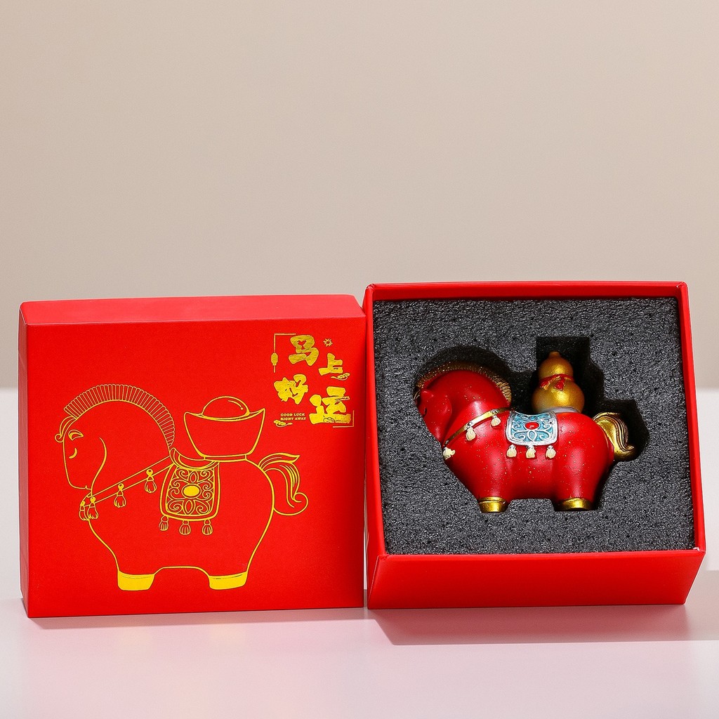 Tượng Ngựa Mini Phong Thủy Mã Đáo Thành Công Hút Tài Lộc - Ngựa Tài Lộc Decor Bàn Làm Việc Quà Tặng Khai Trương May Mắn