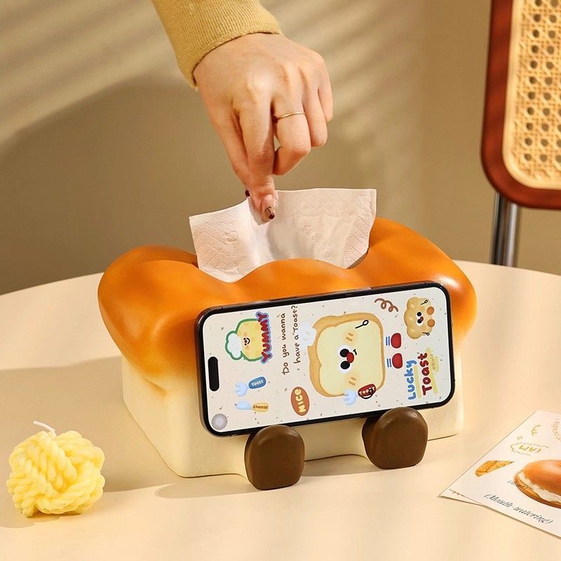 Bánh Mì Nướng Hộp Khăn Giấy Phòng Khách Hộp Khăn Ăn Sáng Tạo Giá Trị Cao Hộp Bảo Quản Gia Đình Đơn Giản
