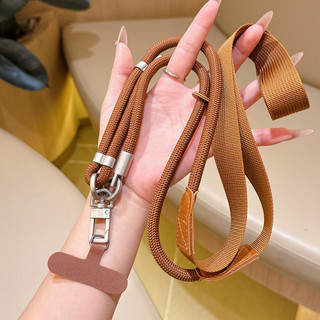 Dây đeo vai rộng cho điện thoại di động, đeo chéo/cổ/tay, điều chỉnh, chống mất, kèm dây treo huy hiệu