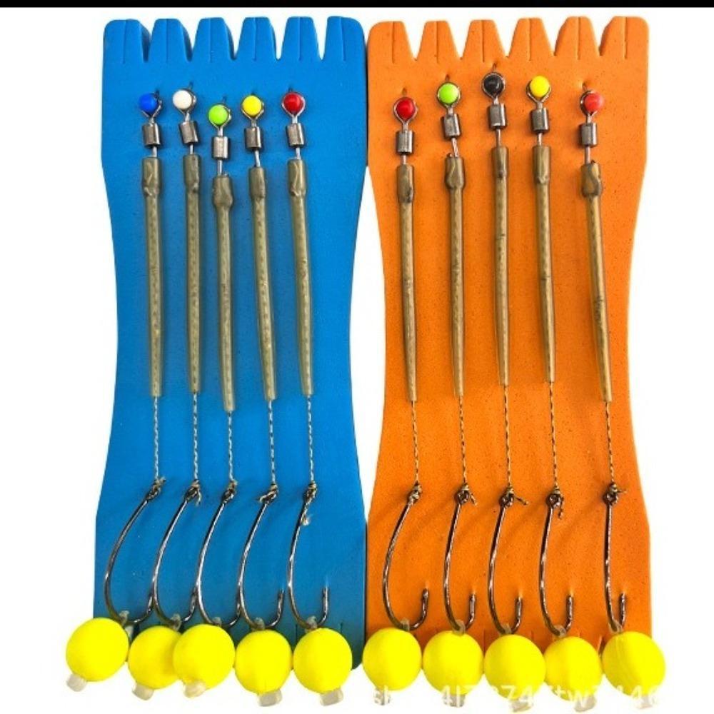 Móc câu cá chép Metube 5pcs, thiết bị câu sẵn sàng sử dụng, kích cỡ đa dạng từ #2 đến #12