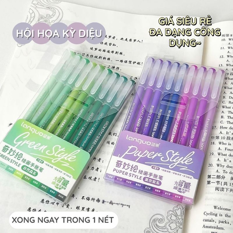 Bút Gel Morandi Nhiều Màu Học Sinh Dễ Sử Dụng Đánh Dấu Chất Lượng Cao Thời Trang Nhiều Màu Đa Năng