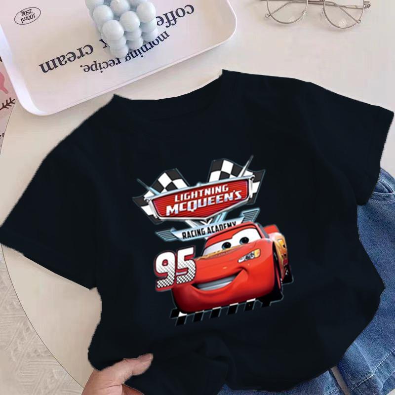áo trẻ em cotton, dễ mặc, mùa hè, cổ tròn, thiết kế hình, tay ngắn, thoải mái
