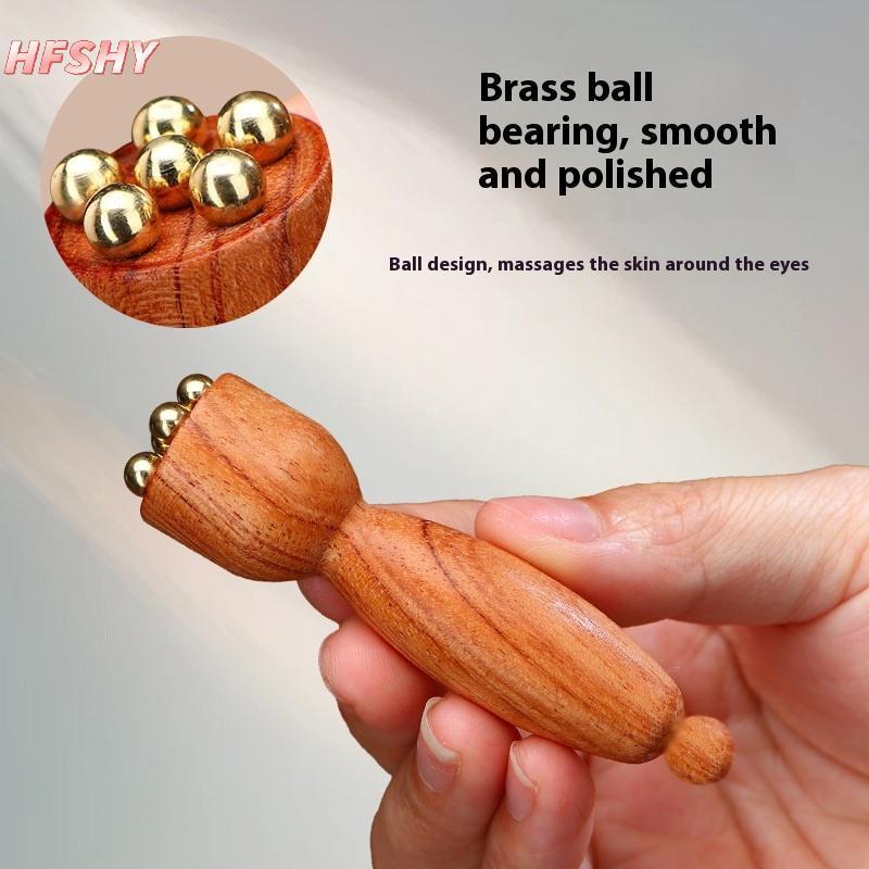 HFSHY Brass Lotus Eye Massage Sti Facial Gua Sha Tool Dụng cụ cầm tay để thư giãn mắt và massage bấm huyệt kinh tuyến VN