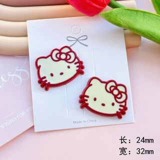 [SALE 20K] Set Charm Hello Kitty Đỏ Rượu Vang Baby Cute – Nơ Chấm Bi, Trái Tim, Sao & Hello - charm dễ thương hottrend