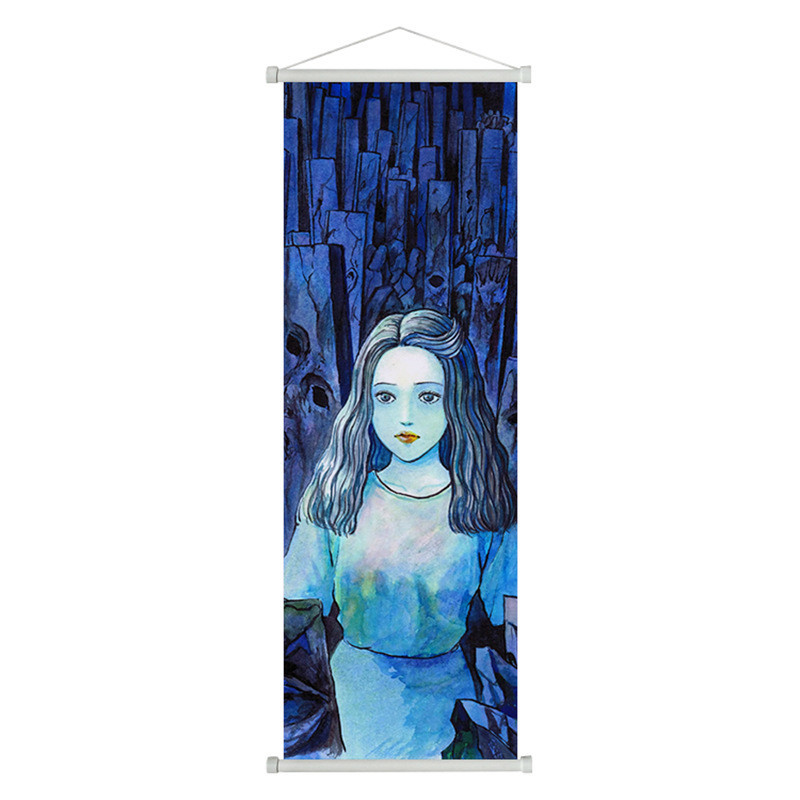 Junji Ito Sốc Bộ Sưu Tập Tranh Cuộn Poster Anime Ngoại Vi Vải Tranh Phòng Khách Phòng Ngủ Trang Trí Tranh 26.2.25