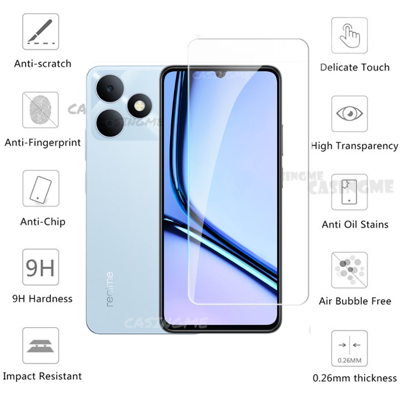 Realme Note 80 2026 Kính cường lực full cover trước/sau + bảo vệ ống kính camera cho RealmeNote80 Note 70 80x 5G 4G