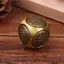 Sáu mặt Bốn phước lành Lu Money Fidget Spinner Đồng thau Giảm căng thẳng Khối đàn áp Bóng Fidget Đồ chơi thủ công MỚI