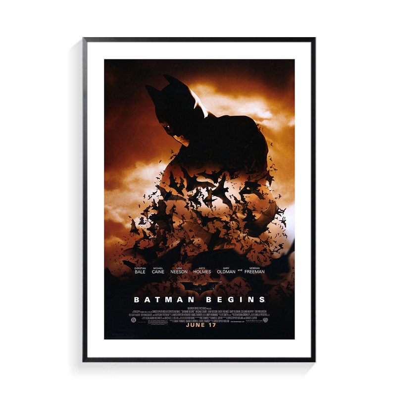Batman Bắt Đầu Phim Canvas Poster Nghệ Thuật Treo Tường Cho Phòng Khách Học Phòng Ngủ Trang Trí Nhà Unframed