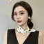 Khung Ảnh Satin Thanh Lịch với Ngọc Trai và Dây Xích - Phù Hợp Phụ NữVintage