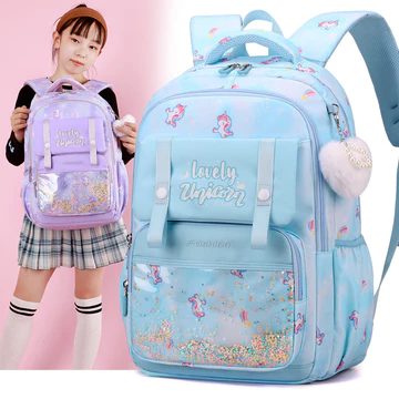 Mới Học Sinh Tiểu Học Schoolbag Bé Gái Một Ba Đến Sáu Lớp Nữ Trung Học Cơ Sở Nữ Ánh Sáng Trẻ Em Ba Lô Ba Lô Ba Lô Ba Lô Ba Lô