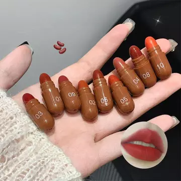 Bộ Son Môi Mini 12 Chiếc Cốc Chống Dính Chống Thấm Nước Môi Trang Điểm Nhung Matte Lip Finish Son Dưỡng Ẩm Tự Nhiên Son Môi