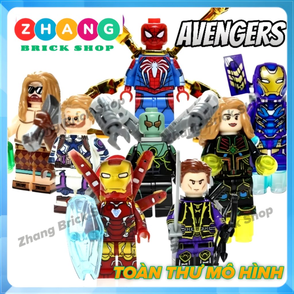 Mô hình nhân vật Iron Man Pepper MK49 Thor Marvel Octopus Captain ...