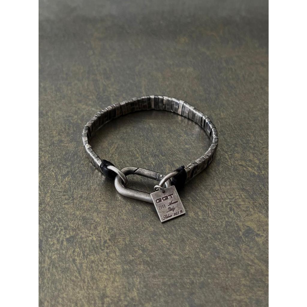 Vintage Dark Gothic Vòng Tay Handmade Phong Cách Công Nghiệp Nặng