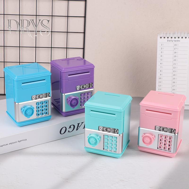 (TFT) Trẻ Em Tiền Ngân Hàng Mật Khẩu Heo Đất Mini ATM Tiền Đồng Xu Hộp Đựng Tiền Cho Trẻ Em Đồ Chơi Sinh Nhật MỚI