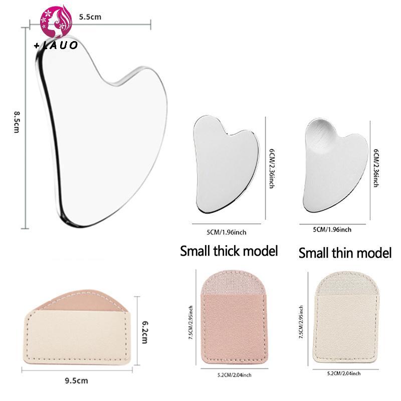 Springevenstar 1PC Thép không gỉ Gua Sha Scraper Máy mát xa cho mặt Ne Body Guasha Massage Dụng cụ chăm sóc da mặt Guasha Board Máy mát xa mặt Springevenstar