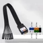 Sẽ Linh Hoạt Chiều Dài Tùy Chọn Cho Bo Mạch Chủ Mặt Trước Đầu Cáp Nối Dài PVC