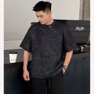Áo thun nam GKSSS tay ngắn thương hiệu hợp thời trang Hàn Quốc cao cấp cảm giác bầu trời đầy sao trung tính