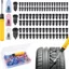 FANIELLAPOWELL 10 / 20 / 30 / 40 / 50PCS Bộ dụng cụ sửa chữa lốp cao su, Móng tay nấm Phụ kiện lốp ô tô Bộ dụng cụ sửa chữa lốp chân không ô tô, Vít cao su trong phích cắm sửa chữa lốp