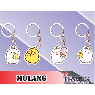 Gantungan Kunci Akrilik Molang & Piu Piu / Keychain Acrylic Molang & Piu Piu - Style 1