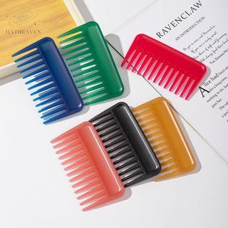 [hatheaven] Lược chải răng rộng chịu nhiệt răng lớn chống rối Lược làm tóc nhiều màu Lược phẳng Dụng cụ tạo kiểu tóc đẹp