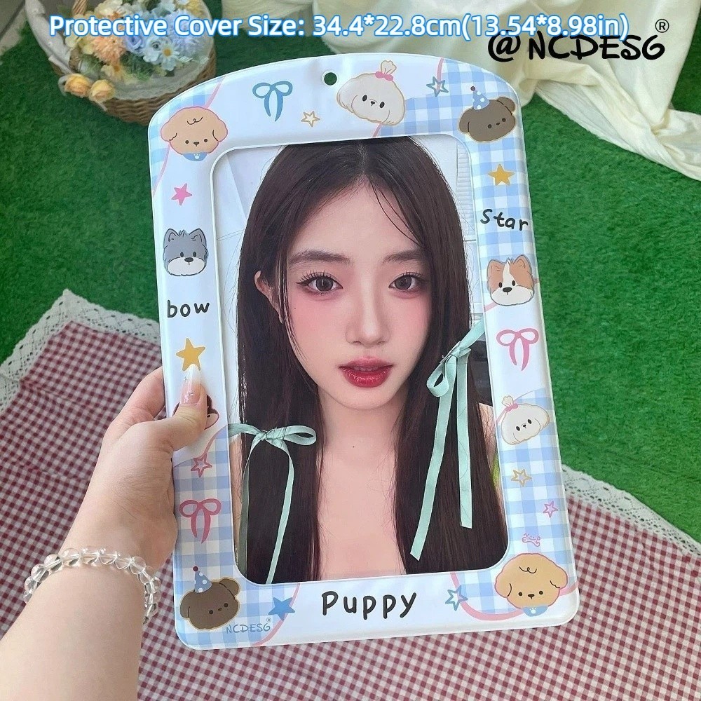 Giá đỡ Photocard ROLY, Vỏ bảo vệ hình ảnh PVC A4, Giá đỡ thẻ ảnh khổng lồ thần tượng Hàn Quốc đầy màu sắc hợp thời trang dành cho người hâm mộ