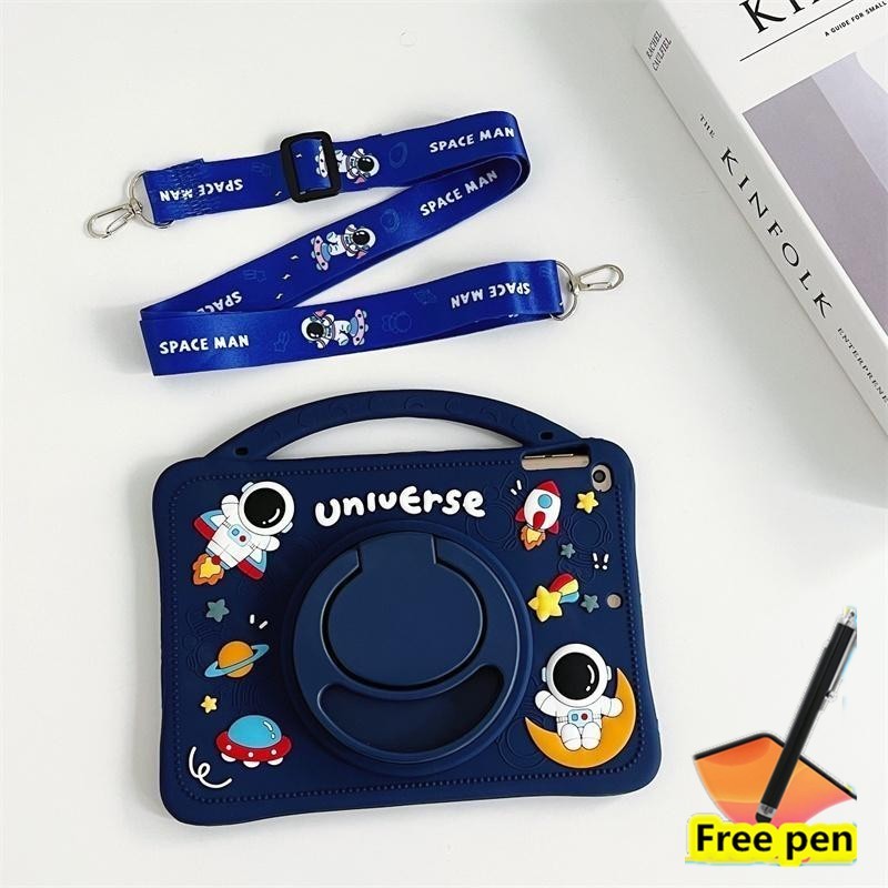 Ốp Lưng Cho Honor Pad X8b 11 Inch 2026 NDL2-W09 LTE 11 2025 11 "2024 X8A Xoay 360 Độ Đứng Keo Mềm Dây Đeo Di Động Phi Hành Gia Máy Tính Bảng Bao