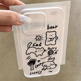 Mặt trận graffiti đáng yêu dành cho 16 trường hợp iPhone 17Air 14 13 11Pro