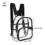Ba Lô Trong Suốt PVC Thời Trang Đơn Giản Nhẹ Ba Lô Dễ Thương Mini Trong Suốt Túi Du Lịch Chống Thấm Nước Schoolbag Túi Thể Thao [Mina]