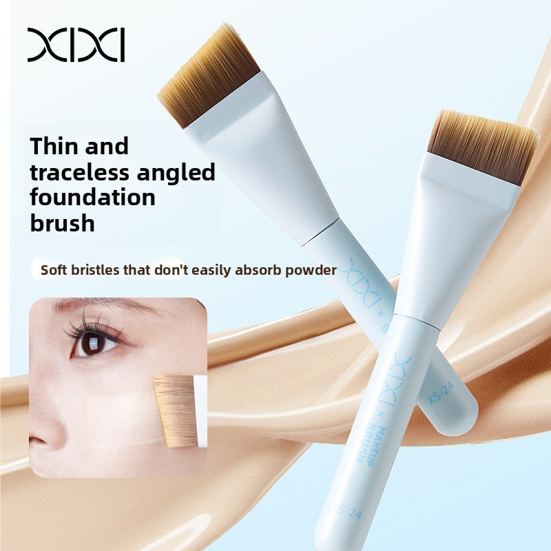 XIXI XS24 Cọ Nền Dẹt Mỏng Góc Nghiêng, Cọ Tán Kem Nền Mịn Đều Không Lộ Vệt, Makeup Foundation Brush