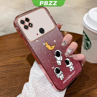 Vỏ điện thoại xiaomi poco c40 Vỏ mềm Vỏ silicon chống sốc thiết kế mới Sparkling Cartoon Phi hành gia SFSYHY01