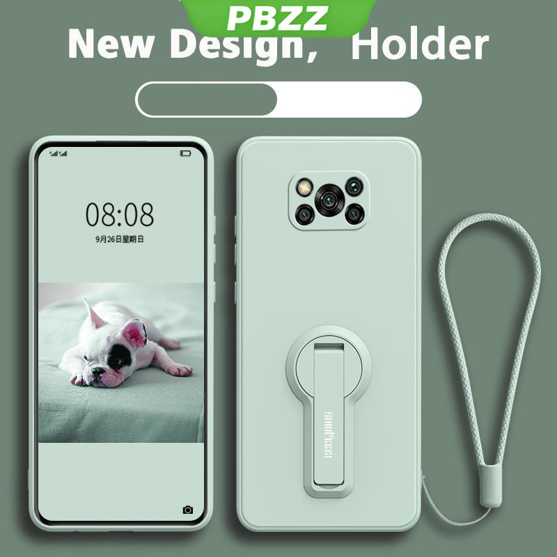 ốp lưng Ốp điện thoại Xiaomi POCO X3 Pro POCO X3 NFC POCO X3 Ốp mềm Ốp chống sốc mịn bảo vệ silicon lỏng thiết kế mới 360 ° với giá đỡ ytxzzj01 đẹp viền vuông cute