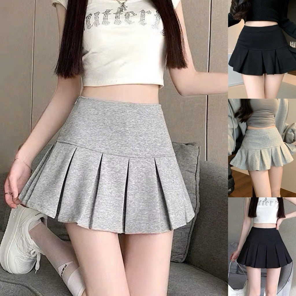 Chân váy nữ dáng cao xếp ly to lưng cao trẻ trung dạo phố CE2244