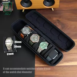 Hộp đựng đồng hồ dành cho nam hoặc nữ Hộp đựng du lịch Hộp đựng đồng hồ lưu trữ di động Giá đỡ hiển thị cho đồng hồ đeo tay và đồng hồ thông minh