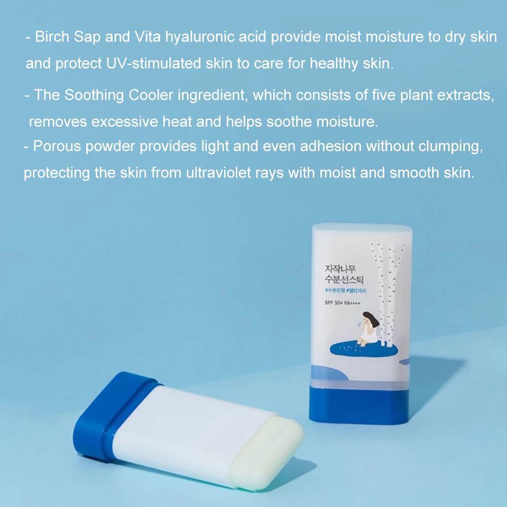 [ROUND LAB] Birch Juice Moisturizing Sun Stick 19g Sun Cushion 19g SPF 50+ PA++++