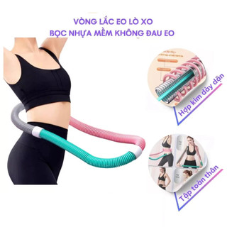 giá rẻ Vòng lắc eo lò xo 1,5kg bọc nhựa mềm giảm mỡ nhanh, eo thon săn chắc tập tại nhà tiện lợi
