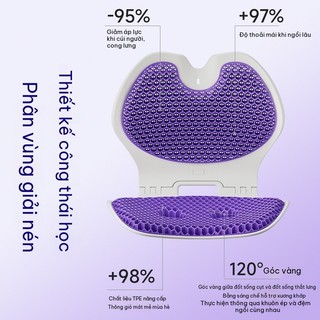 Đệm Ngồi Hỗ Trợ Thắt Lưng Theo Công Thái Học Có Thể Gập Lại Điều Chỉnh Tư Thế Ngồi Ngồi Lâu Không Mệt