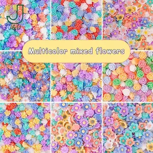 50 Cái 3D Hoa Sen Hoa Hồng Flatba Planar Nhựa Phụ Kiện Thủ Công DIY Miếng Dán Điện Thoại Chất Liệu Nghệ Thuật