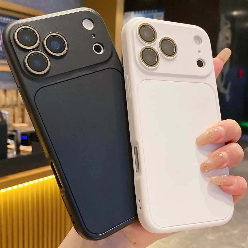 XIQII Thời Trang Mới Sang Trọng Cửa Sổ Lớn Kính Ống Kính Bảo Vệ Camera Vỏ Điện Thoại, Thích Hợp Cho iPhone 17 16 15 14 13 12 11 Pro Max Ốp Điện Thoại Chống Sốc