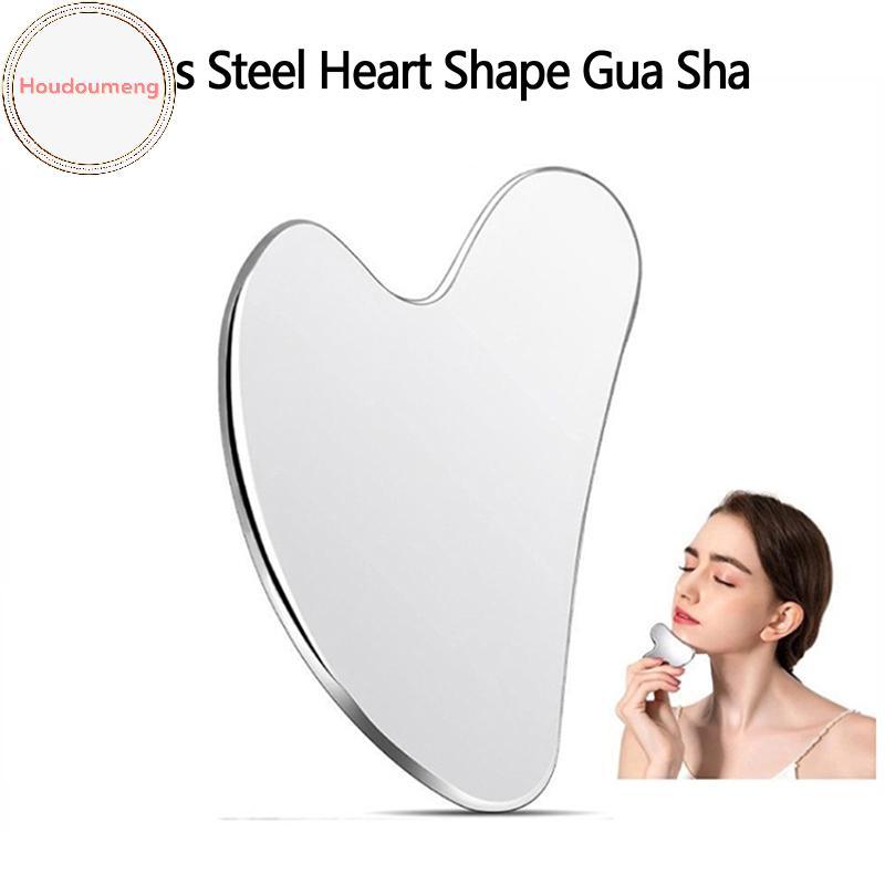 Houdou 1 Máy Mát Xa Gua Sha Bằng Thép Không Gỉ Cho Mặt Ne Body Guasha Massage Dụng Cụ Chăm Sóc Da Mặt Guasha Board Máy Mát Xa Mặt VN