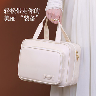 Hàng sẵn có Đa chức năng Trong suốt Phân loại nhiều lớp Túi đựng mỹ phẩm Du lịch Di động pu Túi đựng đồ vệ sinh di động có thể gập lại dung tích lớn High @