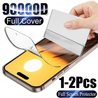 1-2 Chiếc Chống Trầy Xước Bảo Vệ Màn Hình Mờ Cho iPhone 11 12 13 Pro Max Mini Chống Gián Điệp Riêng Tư Chống Ánh Sáng Xanh Hydrogel Phim HD Mềm