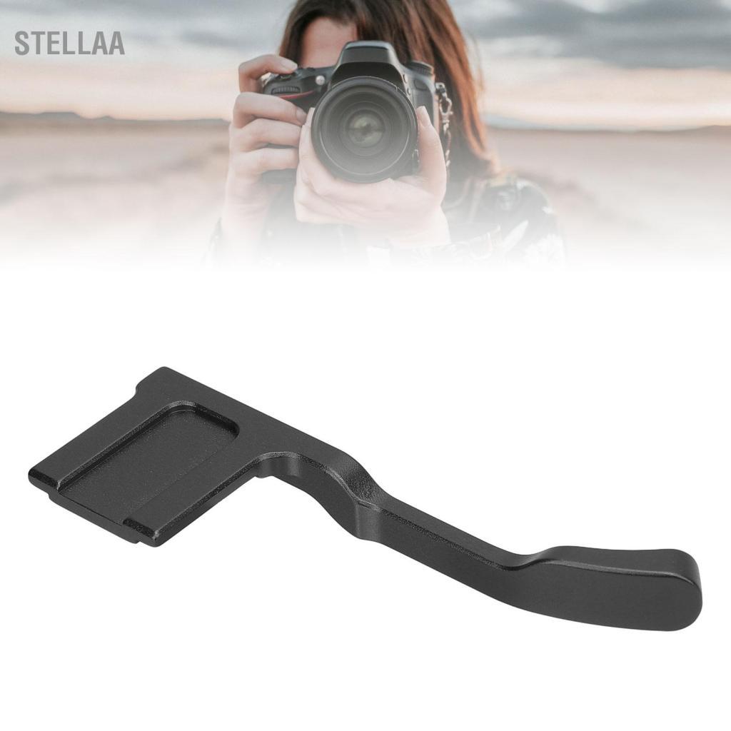 stellaa Acouto Hợp kim nhôm Camera kim loại Tay cầm có ngón tay cái với bộ bảo vệ nắp đế nóng Dễ dàng lắp ráp và tháo rời Thiết kế tiện dụng lâu dài cho GFX-50R Mirrorless (Màu đen)